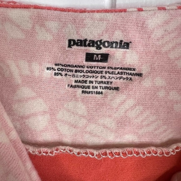 Patagonia Orange Tribal Print Sundress SZ M - Picture 4 of 8
